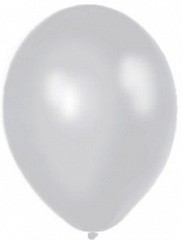 balony  metaliczne 5 cali 100 szt. - SILVER