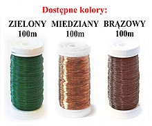 drucik florystyczny grand - 100m  ZIELONY - 1 szt.