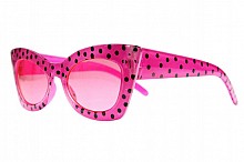 okulary imprezowe AP OKR2-081 róż kropki