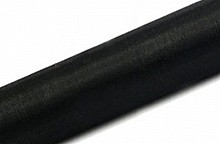 organza  rolka 16cm/9m - CZARNA