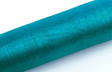 organza  rolka 16cm/9m - TURKUSOWA