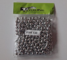 koraliki / perełki - 8mm SREBRNE - 200 szt.