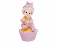 figurka chrzest/urodziny 9,5cm dziewczynka - DF3D