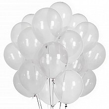 balony  metaliczne 14  cali 50 szt. -     CRYSTAL / przeźroczyste (SB14C-099)